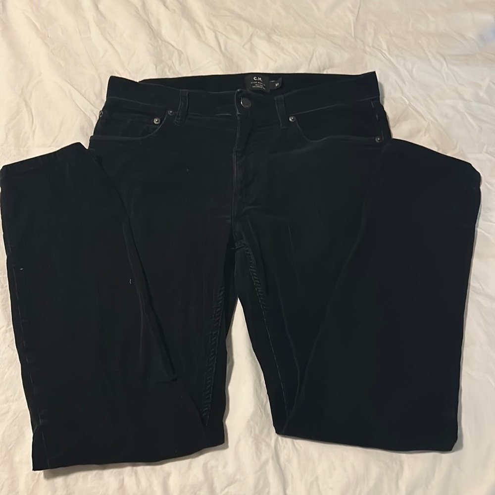 Club Monaco Men’s Black Corduroy straight/skinny pants